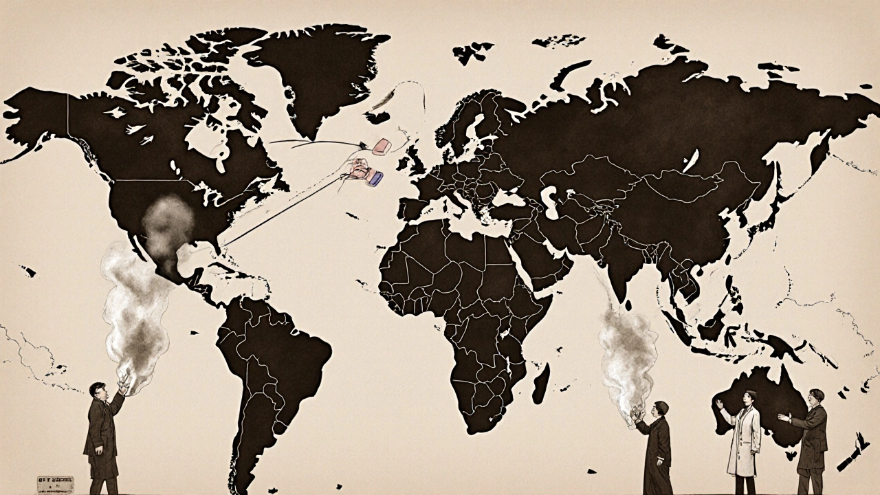 A global map shows broken supply chains as doctors and patients reach for vanishing pills.